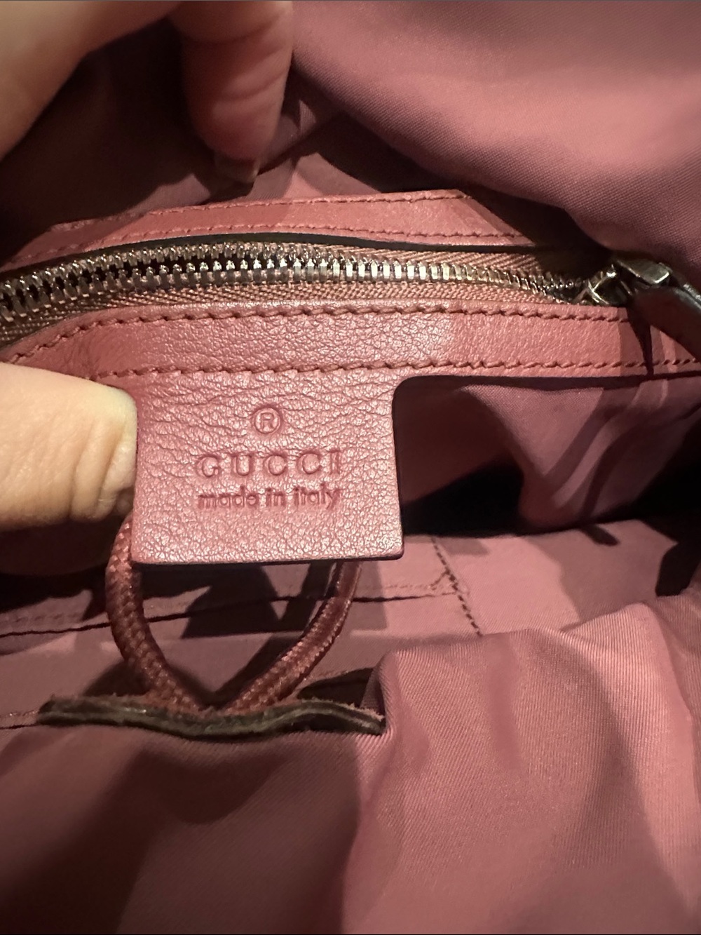 ๐บ๐ธBundle Gucci Bloom GG Canvas Backpack with Pink Leather Zip Wallet - Picture 8 of 16